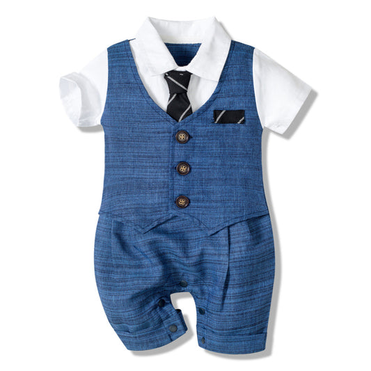 Comfort Cotton Baby Boy Jumpsuit