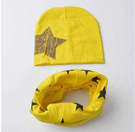 Soft Cotton Baby Hat And Scarf Set
