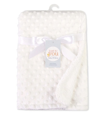 Plush Polar Dot Baby Blanket
