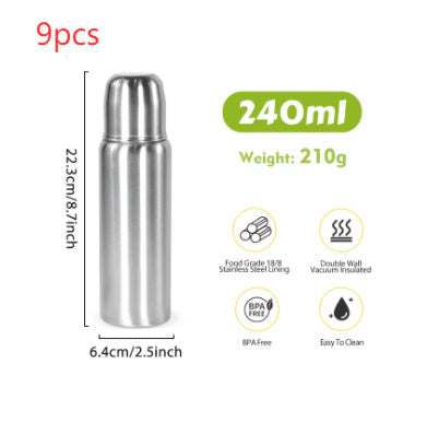 Lightweight Food Grade Stainless Steel Baby Bottle