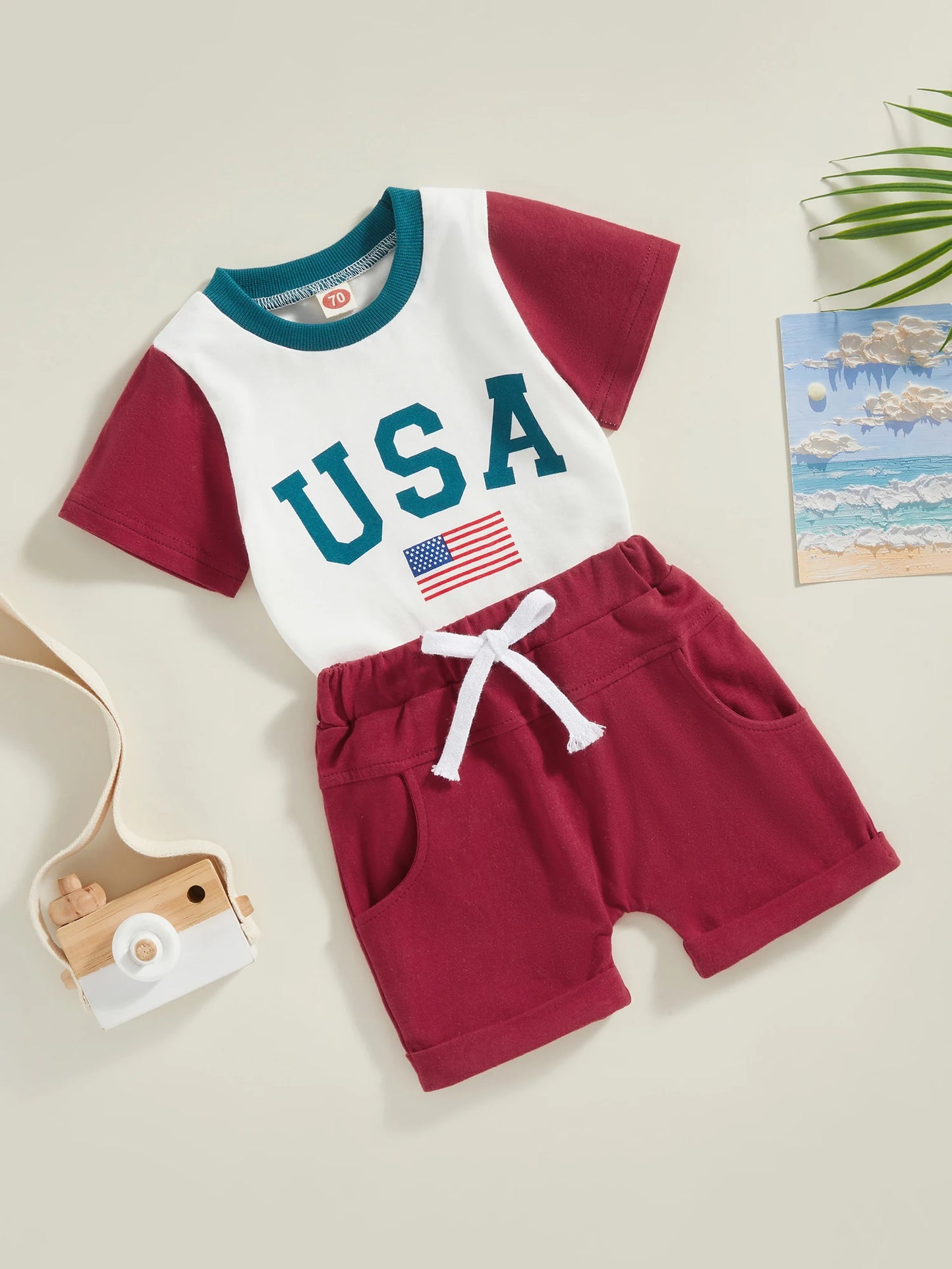 Playful USA Baby Matching Set
