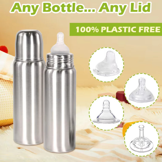 Lightweight Food Grade Stainless Steel Baby Bottle