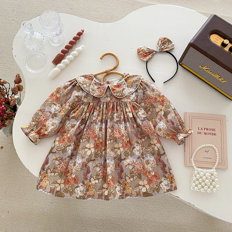 Baby Girl Doll Collar Lace Romper