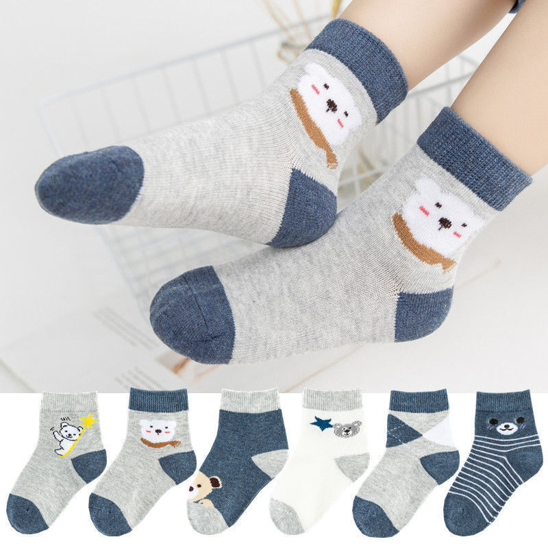 6 Pack Baby Cotton Socks