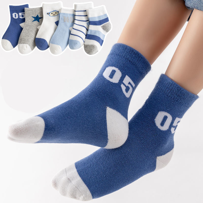 6 Pack Baby Cotton Socks