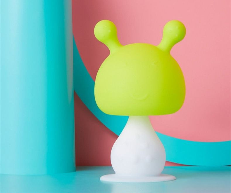 Anneau de dentition pour bébé en forme de champignon