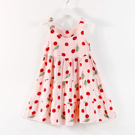 Summer Dress Girl Baby Suspender Skirt
