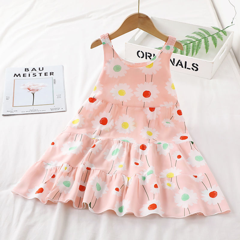 Summer Dress Girl Baby Suspender Skirt