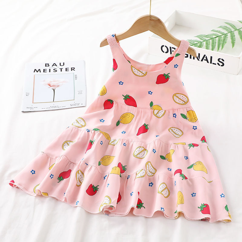Summer Dress Girl Baby Suspender Skirt