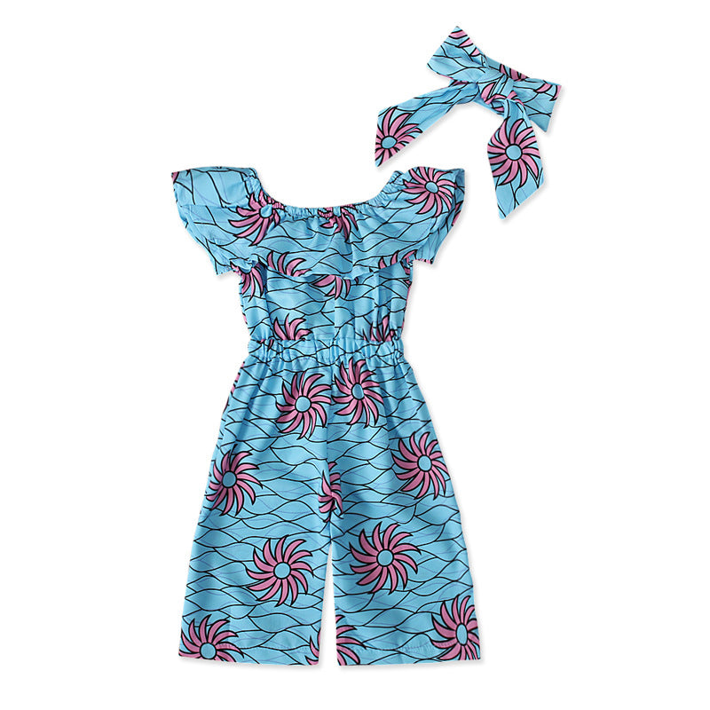Cute Toddler 2 Piece Jumpsuit/Headband