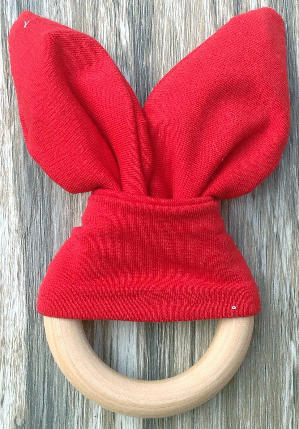 Anneau de dentition en bois doux