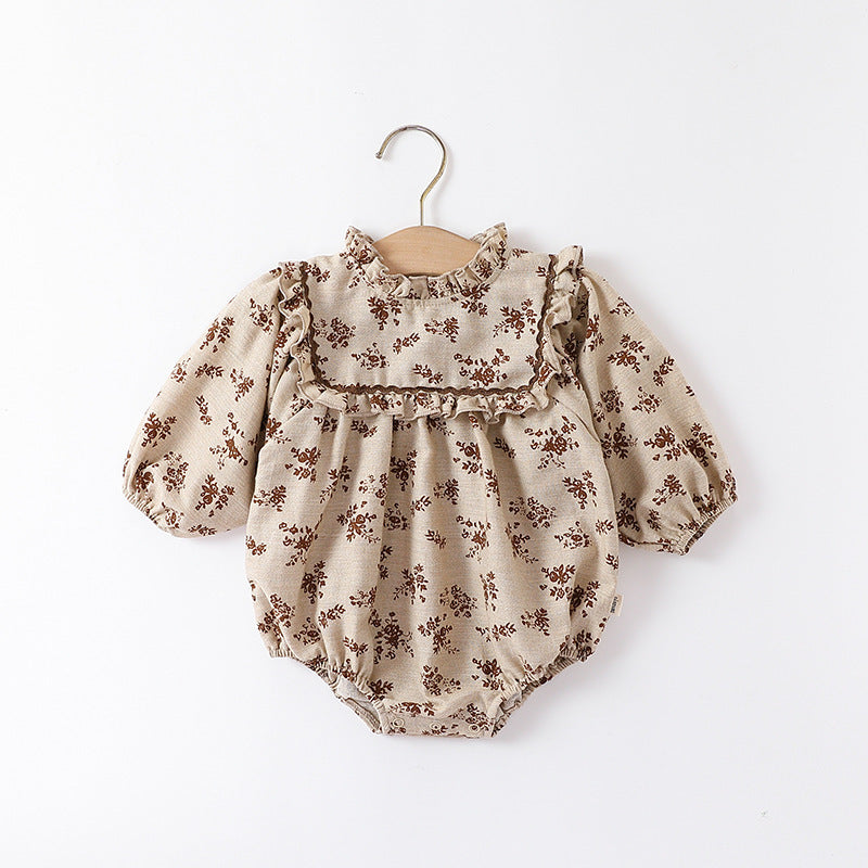 Baby Girl Floral Rompers Long Sleeve Jumpsuit