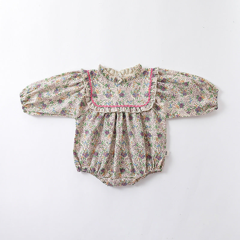 Baby Girl Floral Rompers Long Sleeve Jumpsuit