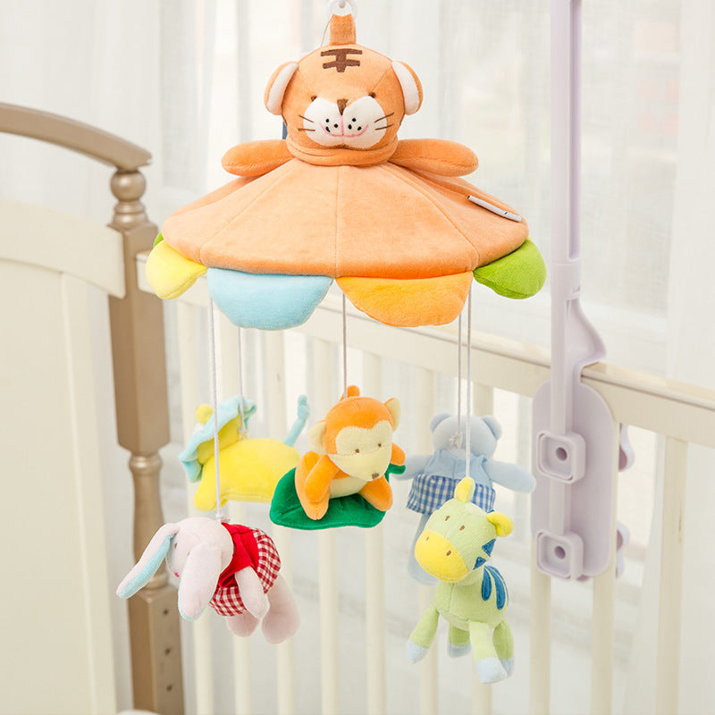 Fun Tiger Plush Bed Bell Toy