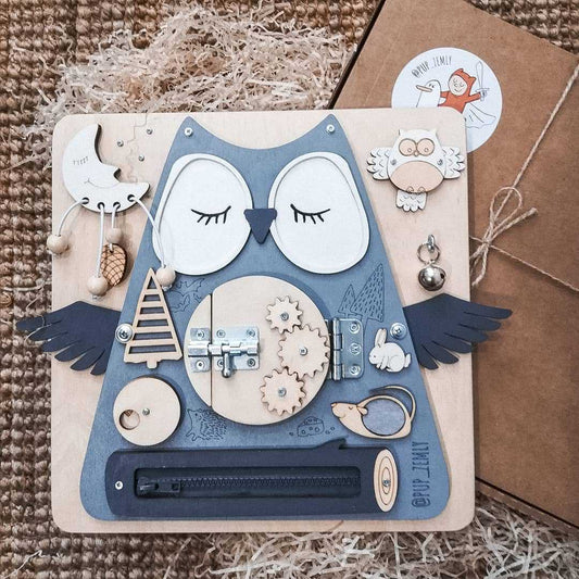 Educational Montessori Wooden Unlock Table