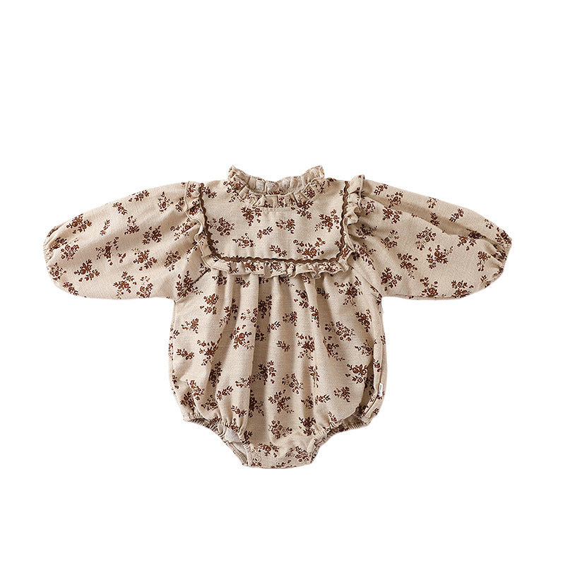 Baby Girl Floral Rompers Long Sleeve Jumpsuit