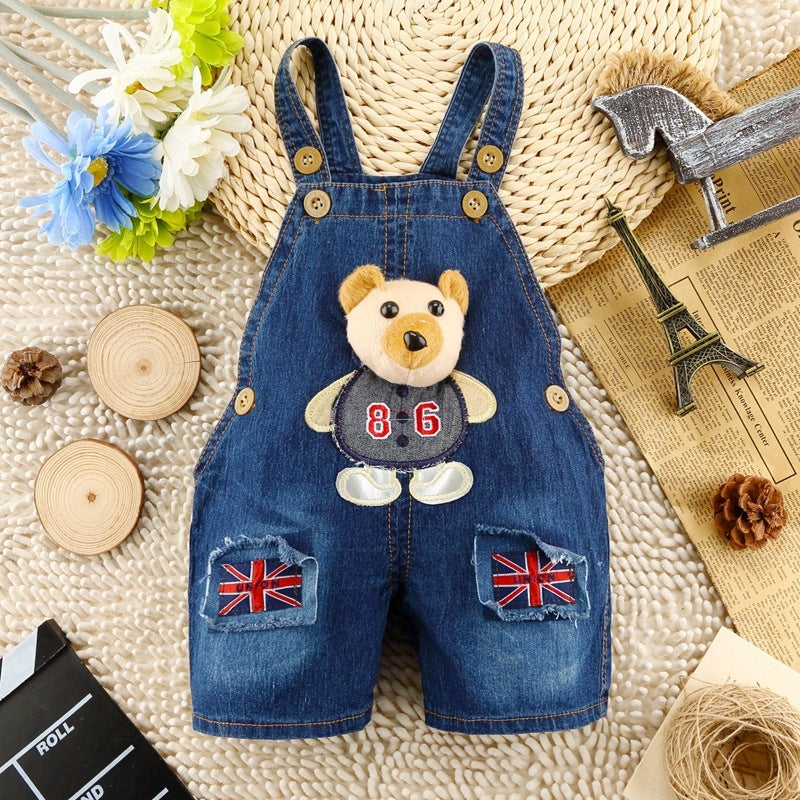 Salopettes d'été en denim pour enfants