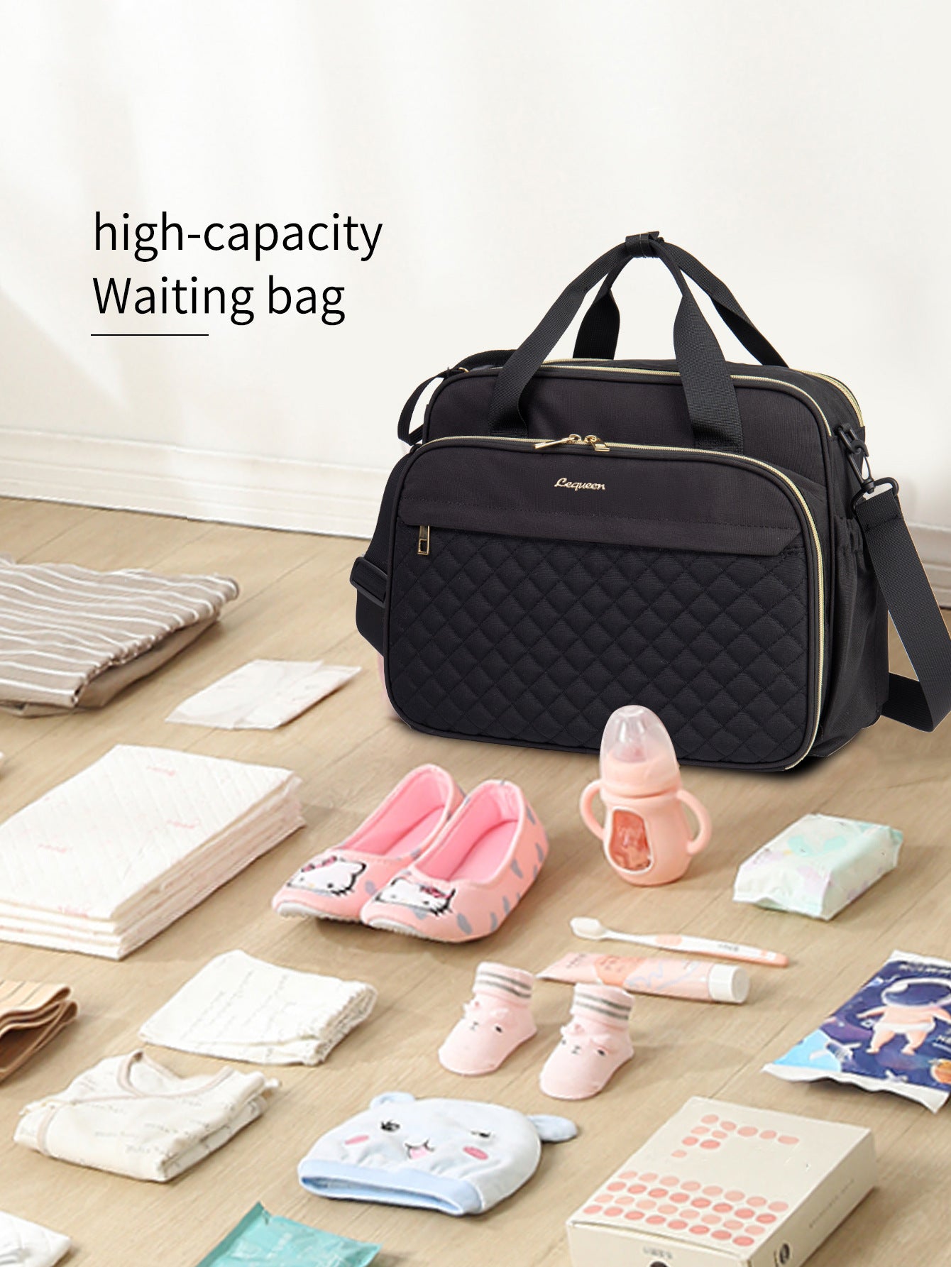 Multifunctional Crossbody Diaper Bag