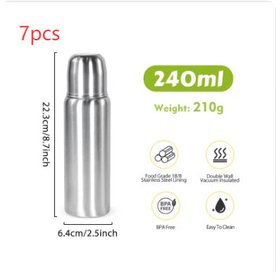 Biberon léger en acier inoxydable de qualité alimentaire