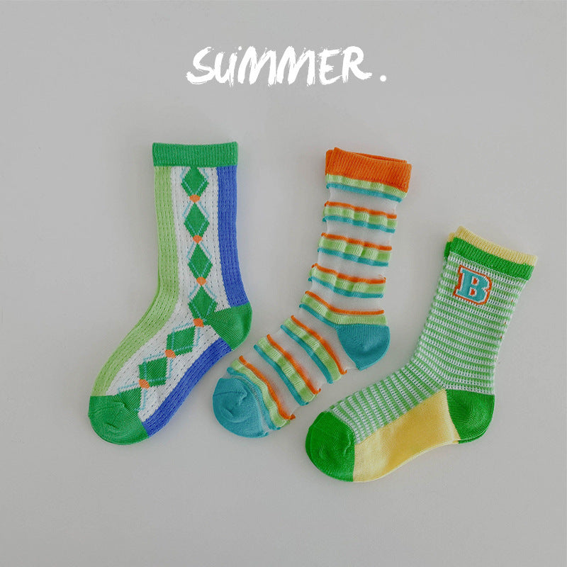 Chaussettes à carreaux assorties