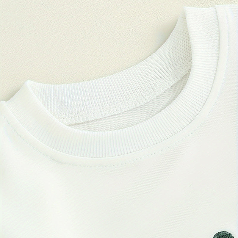 Boy Toddler Green Sweatshirt Set