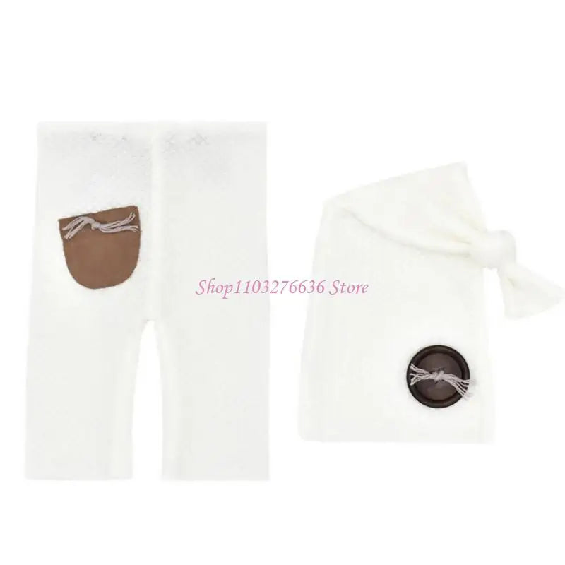 Soft Knitted Newborn Photography Prop Set