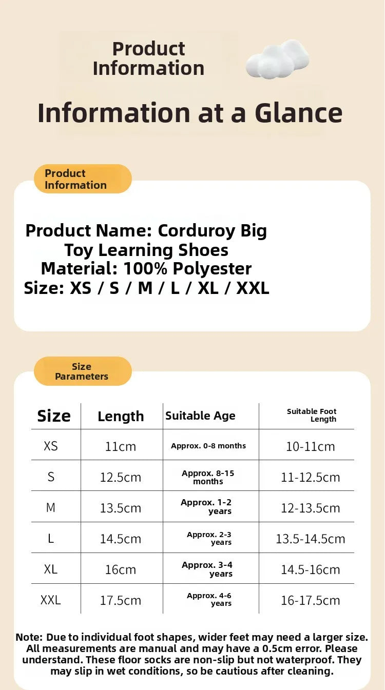 Baby Velcro Anti-Slip Shoes