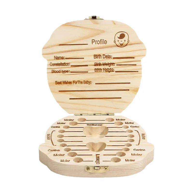 Baby Wooden Tooth Storage