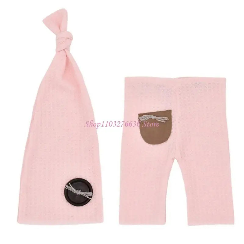 Soft Knitted Newborn Photography Prop Set