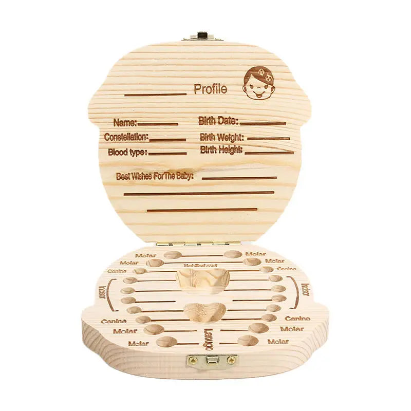 Baby Wooden Tooth Storage