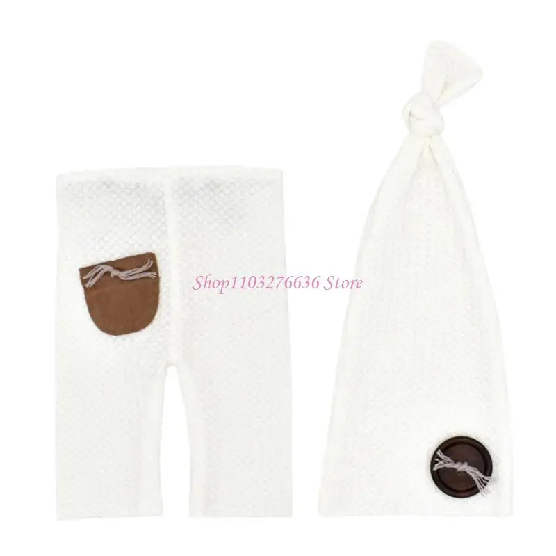 Soft Knitted Newborn Photography Prop Set