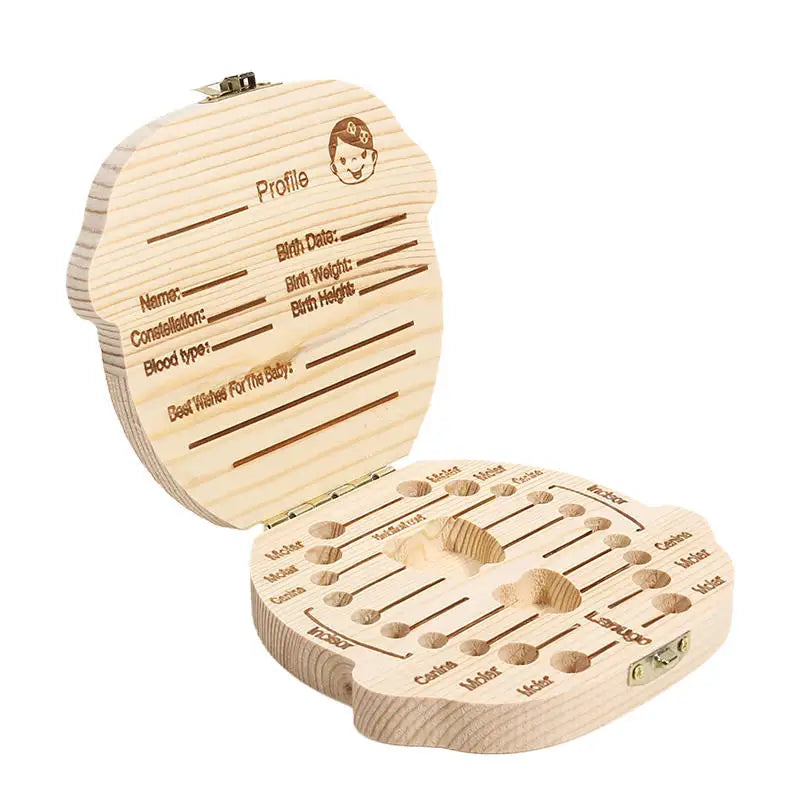 Baby Wooden Tooth Storage