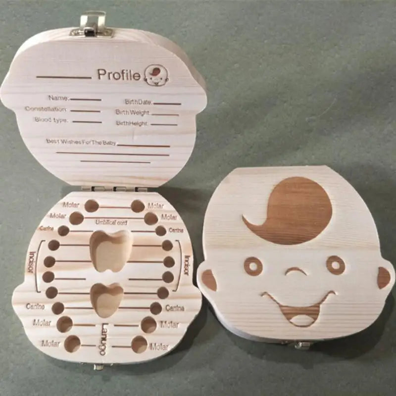 Baby Wooden Tooth Storage
