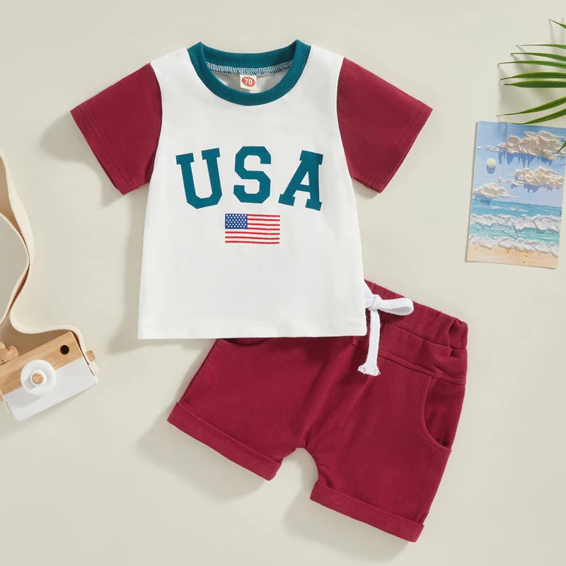 Playful USA Baby Matching Set
