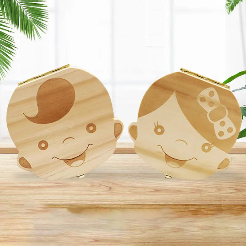 Baby Wooden Tooth Storage