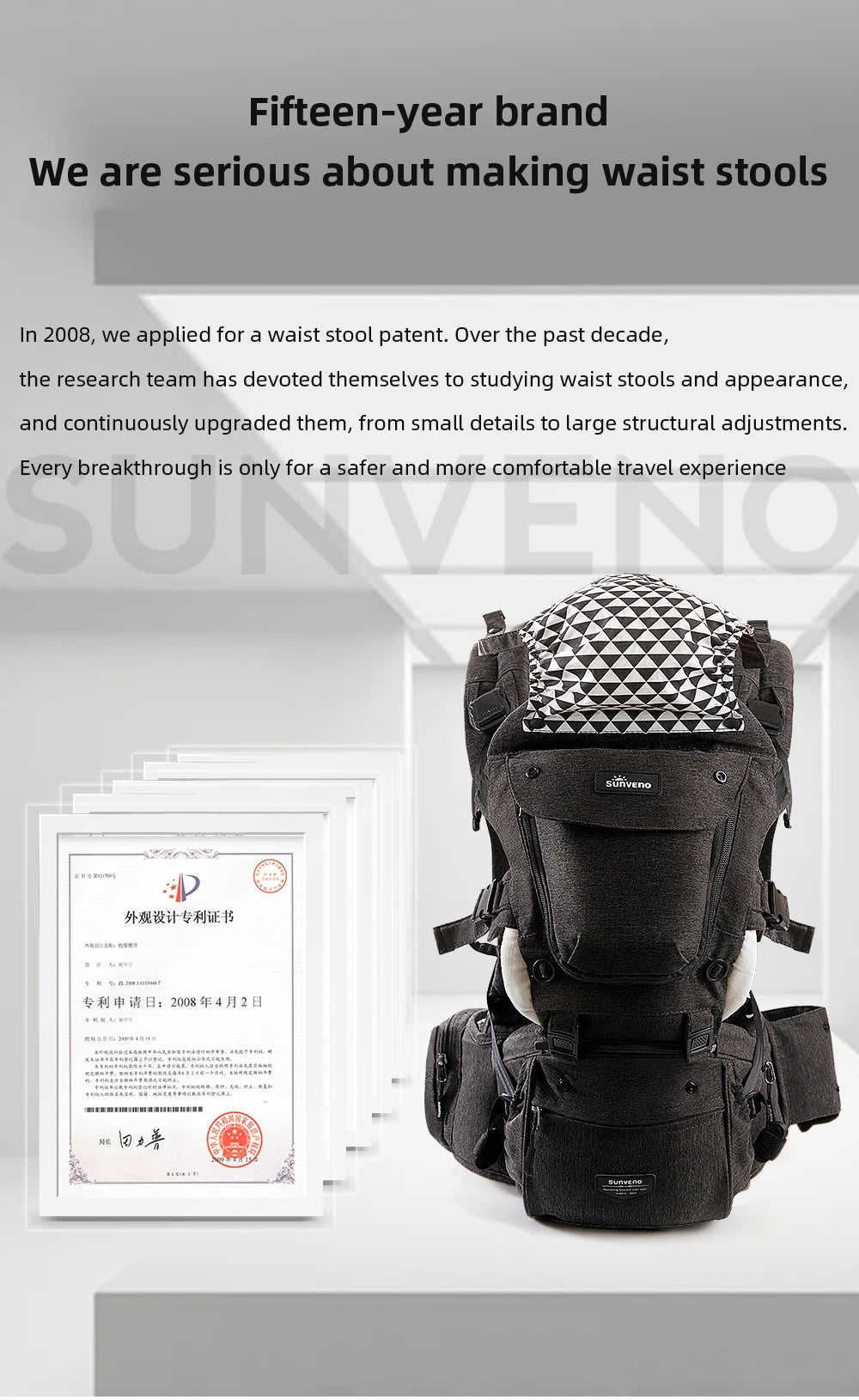 Stylish Ergonomic Baby Carrier