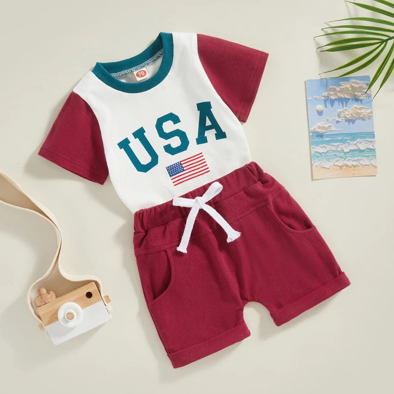 Playful USA Baby Matching Set