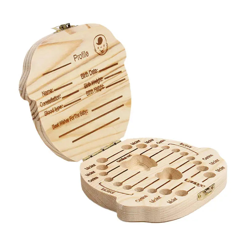 Baby Wooden Tooth Storage