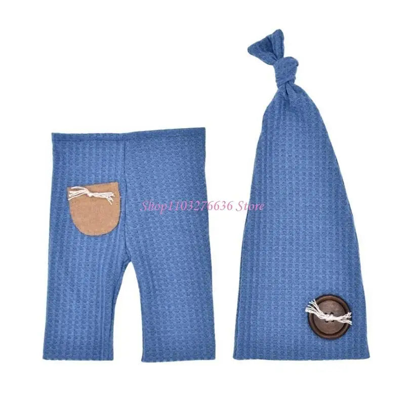 Soft Knitted Newborn Photography Prop Set