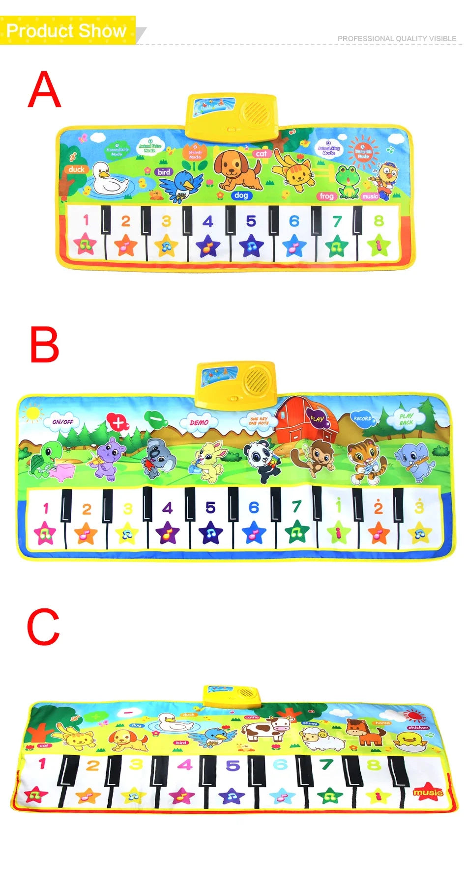 Baby Mat Musical Educational Piano