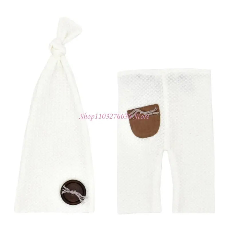 Soft Knitted Newborn Photography Prop Set