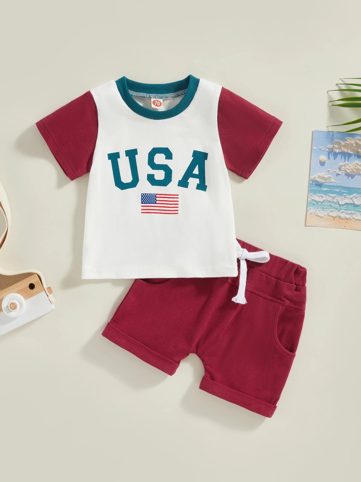 Playful USA Baby Matching Set