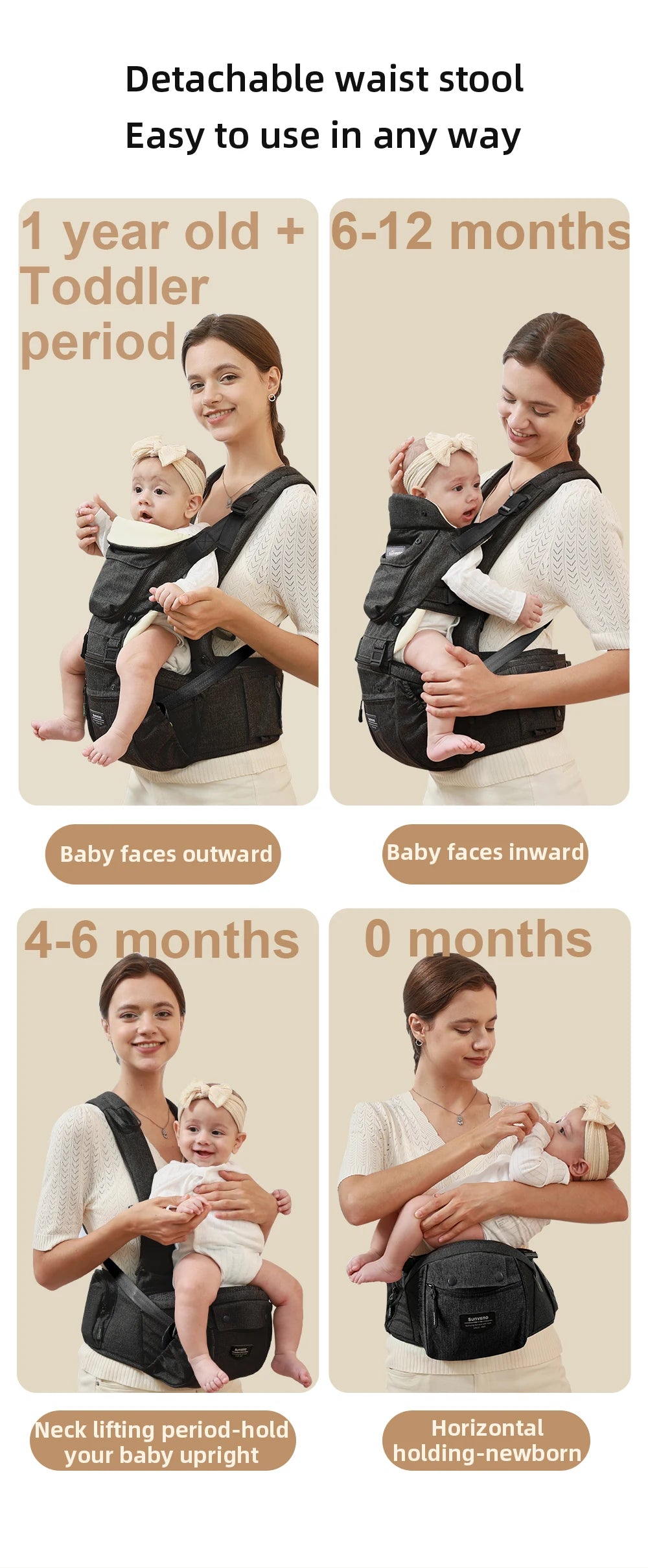 Stylish Ergonomic Baby Carrier