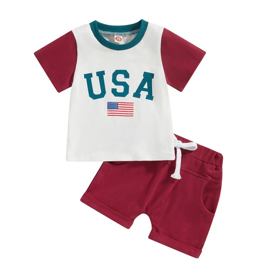 Playful USA Baby Matching Set