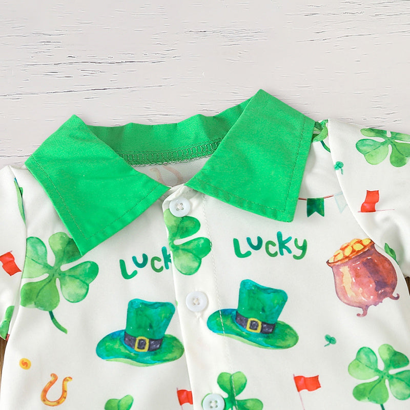 Cozy St Patrick's Day Romper outfit