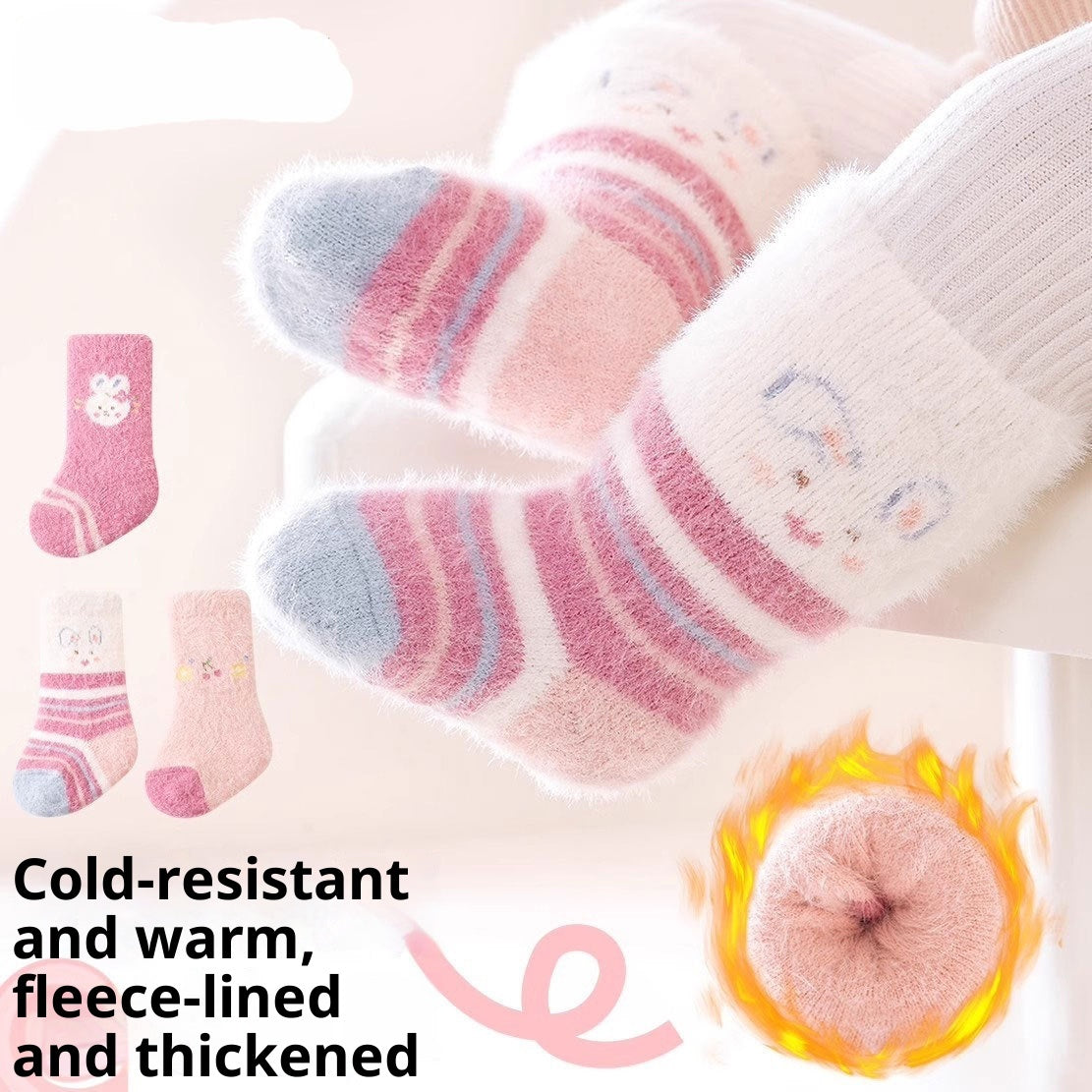 Chaussettes bébé à motifs de dessins animés
