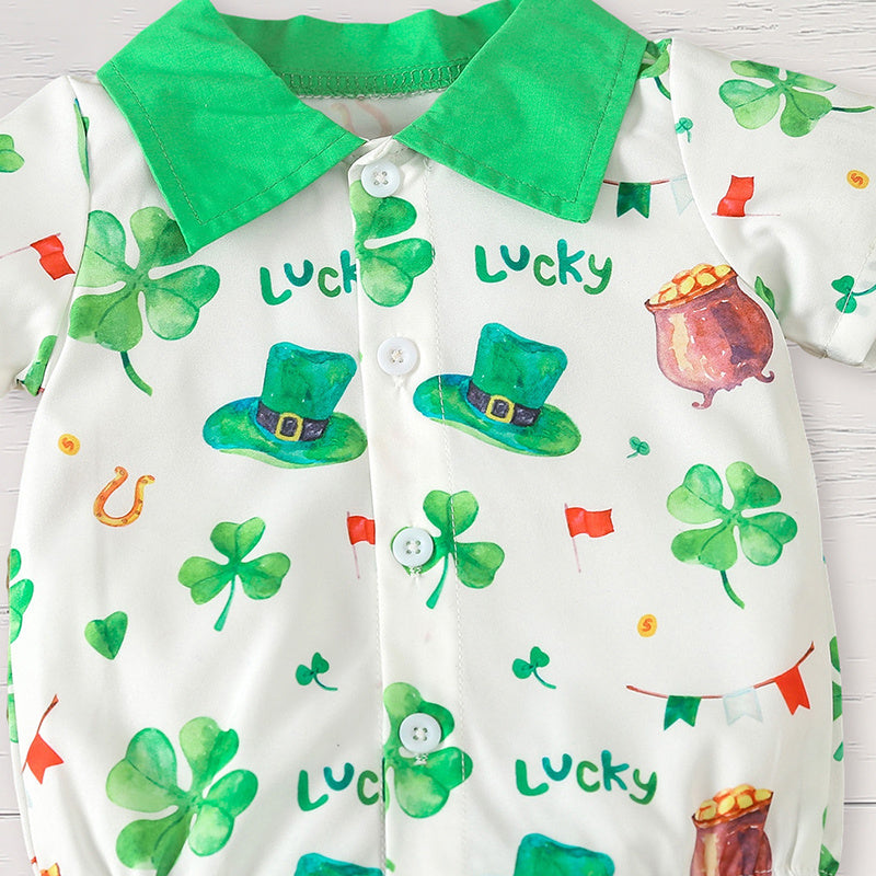 Cozy St Patrick's Day Romper outfit