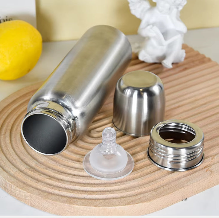 Biberon léger en acier inoxydable de qualité alimentaire