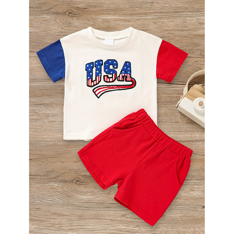 Infant Baby Boy Fourth Of July Set